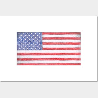 American flag Posters and Art